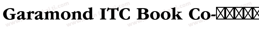 Garamond ITC Book Co字体转换